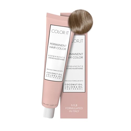 COLOR.IT by BM - Permanente Haarfarbe in Salonqualität, 100ml (8.0 Hellblond, 1er Pack)