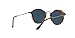 Ray-Ban Unisex RB2447 Round Round Sunglasses, Spotted Blue Havana/Blue, 49 mm