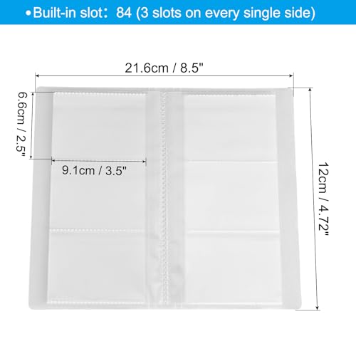 PATIKIL Transparent Jewelry Storage Book, Jewelry Organizer Storage Book with 84 Slots - Image 2