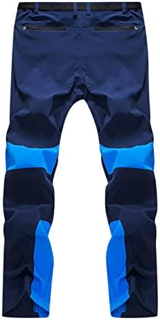 Mens Cycling-Climbing-Hiking PantsWaterproof Windproof Sports Patchwork Moisture Wicking Quick Drying PantsOutdoor-Softshell-Insulated-Pants