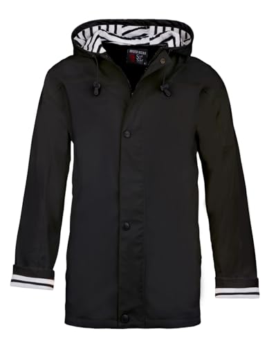 Breizh Ocean - Artic - Ciré Imperméable avec Capuche rayée - Intérieur Polaire - XS au 4XL