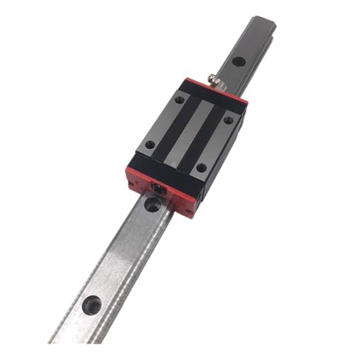 Linear Rail, Linear Sliding Gide 15mm Linear Rail Guide HGR15 L=350mm-1000mm Linear Guideway + 2pcs HGH15CA Square Rail Block(350mm)