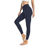SEAJOJO Crossover Leggings for Women Buttery Soft Yoga Pants Tummy Control Compression Running...