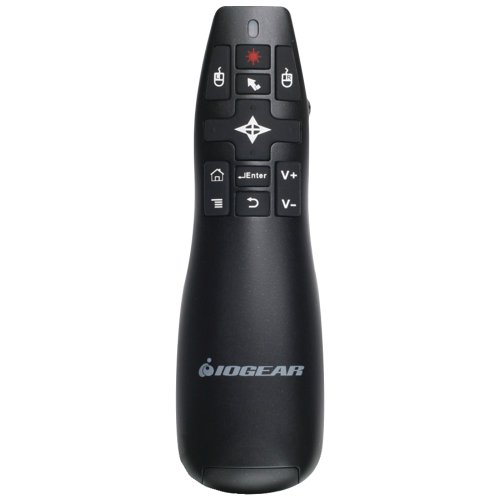 IOGEAR GME430R Red Point Pro 2.4GHz Gyroscopic Presentation Mouse with Laser Pointer Electronics