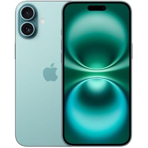 Apple iPhone 16 Plus, 128GB, Teal - Unlocked (Renewed)