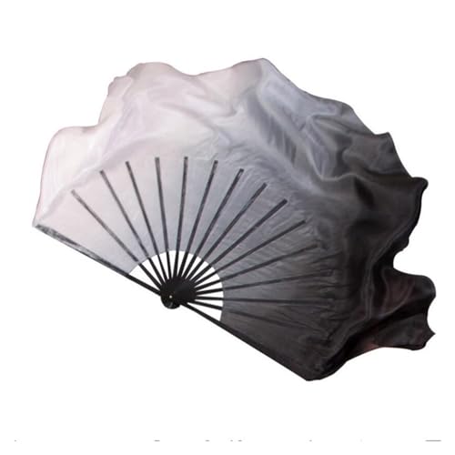 CYJAZNHH Abanico de Danza del Vientre de Seda y bambú, Paquete de 2, Multicolor, Varios tamaños(36-50)