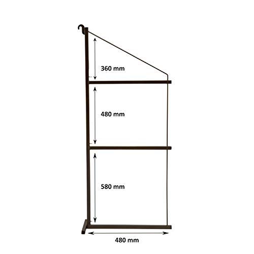 Insta Shipping Container Shelving Brackets, Three Tier, Fast Shelf Install (set of 3)