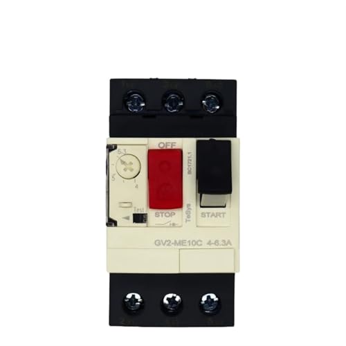 DXEAIN Interruptor de Motor Serie GV2ME Protector Disyuntor Pulsador 3P Tipo Termomagnético Disyuntor de Motor(GV2ME05C 0.63-1A)