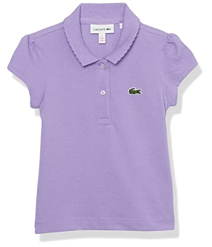 Image of Lacoste Girls Classic Short Sleeve Pique Polo Shirt