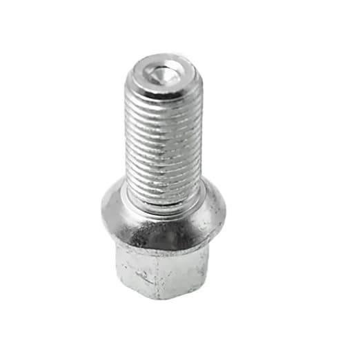 Pernos M14x1,5 de 27mm con acabado plateado OEM para llantas Skoda
