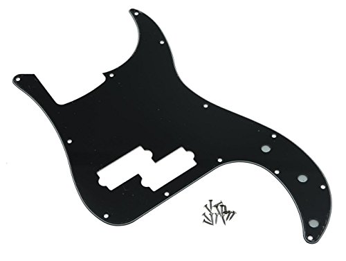 Pickguard P Bass Kaish noir plaque de protection 3 plis pour Precision Bass USA