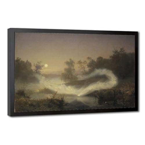 Impression sur toile Dancing Fairies tableau salon de style mythologique 40x61cm