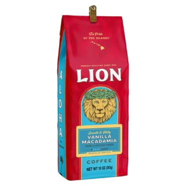 Hawaii Lion Flavored Coffee 10 oz. Ground Vanilla Macadamia