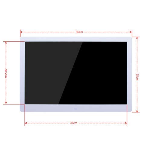 Cyfrowe ramki na zdjęcia 38.1 cm ultra wąska ramka elektroniczny album fotograficzny maszyna reklamowa wideo ekran LED rozdzielczość 1280 x 800 pokaz slajdów obraz cyfrowy, czarny, 15 cali