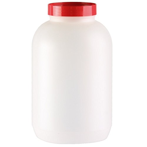 Stor N' Pour Plastic Replacement Color Caps by Carlisle FoodService Products – 1 Gallon Container with Cap, 128.0 ounces, Polyethylene, Assorted, Model PS80200