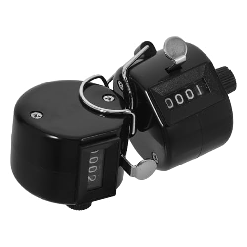 Hemobllo 4 Plastic Manual Counter Clicker Hand Held Number Counter for Mall Exhibition Public Events