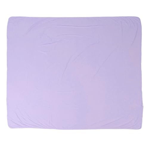 Manta para bebé, Manta Infantil de Alta Elasticidad Respetuosa con la Piel y Gorro, Envoltura Ajustada Multifuncional para Lactancia Diaria (Purple)