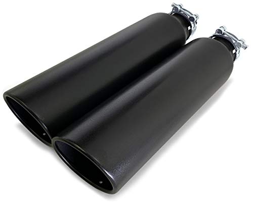 Colt Exhaust | Stainless Steel Universal Black Truck Exhaust Tips (2.5