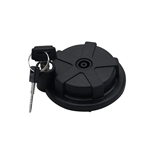 Tankdeckel schwarz 37 mm abschließbar kompatibel mit DT 50 80 125 MX MXS DT 50 R DT 175 MX XT 250 500 550
