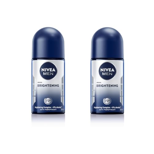 NIVEA Men Brightening Roll-On Deodorant 50ml | 72H Sweat & Odor Protection | Vitamin C & Licorice