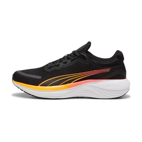 PUMA SCEND PRO Road Running Shoe in Black-Sun Stream Cover