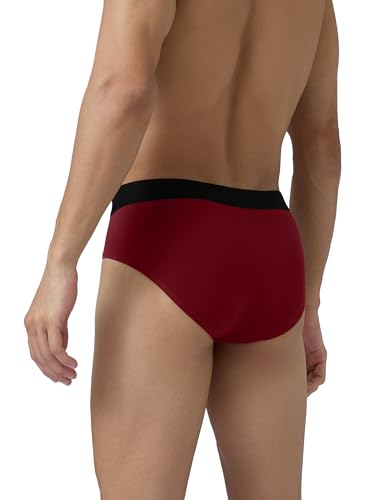 Image of XYXX Men's Aero 100% Super Combed Cotton Regular Fit Solid Anti Bacterial Briefs with No Marks Waistband (Pack of 3)