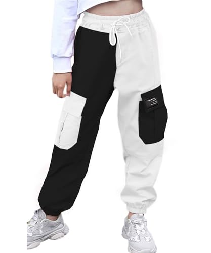 Image of AOWKULAE Girls & Women's Casual Cargo Jogger Pants, 6 Years - Women 3XL