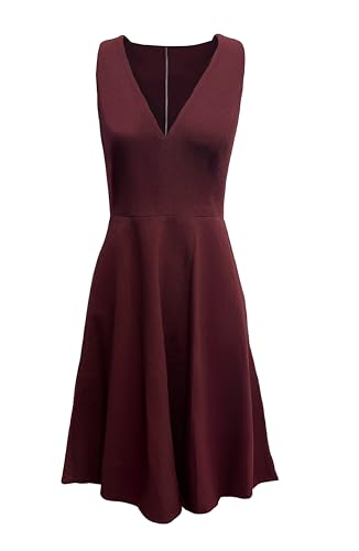 Image of Dress the Population Women's Catalina Solid Sleeveless Fit & Flare Midi Dress