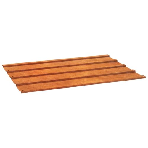 vidaXL 12× Paneles Tejado Lámina de Techo para Garaje Caseta Placa Cobertizos Casas Móviles Acero Corten Resistente a Corrosión Oxidado 60x44cm