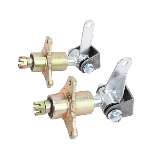 RiToEasysports Spindel 6 Zoll Achsschenkel Spindel Lenksatz Hochharte Stahllegierung Geschmiedet und Wärmebehandelt mit Lagern für ATV Go Kart Vorderradnaben