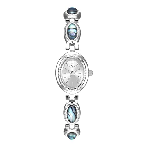 Montre à Quartz de Luxe CARLIEN avec Perles le Cadeau Idéal pour Femme Chic