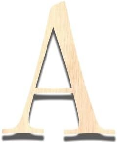 Back40Life - Precision Cut Storyteller Wood Monogram Letter - 6-inch Unfinished A - Uppercase