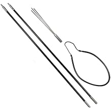 Scuba Choice Carbon Fiber Travel Spearfishing 2 Pole Spear 3 Prong Paralyzer Hawaiian Sling, 7-Feet