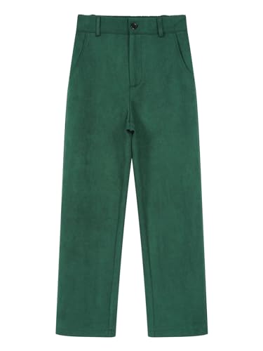 Sywiyi Boys' Dress Pants Straight Leg Trousers High Waist School Uniforms Pants for Wedding Birthday4