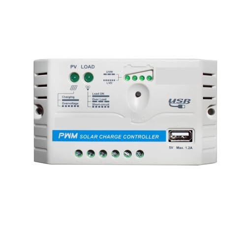 Contrôleur solaire 10A pour van life et camping-car système PWM LS1012EU