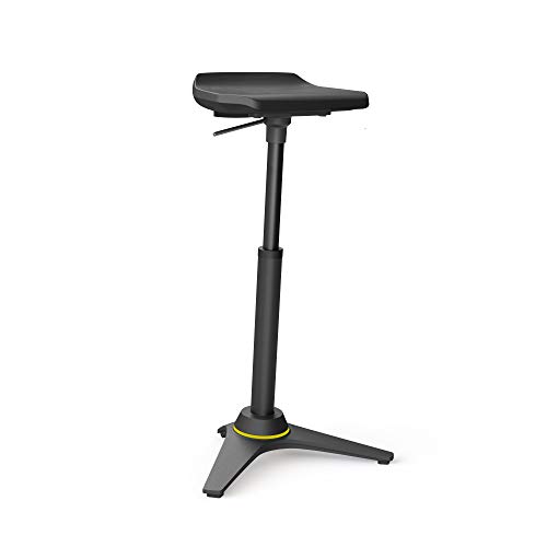 aeris Muvman Industry ESD High Stehhocker – ergonomische Stehhilfe – Arbeitsstuhl für gesundes und aktives Sitzen und Stehen – Stehstuhl höhenverstellbar mit 60-93 cm Sitzhöhe