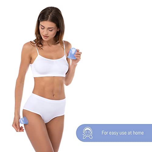 Purava Cupping Therapy Set With Improved Concept - High Quality Silicone Cupping Set For Neck, Face And Body For Tension, Back Pain And Cellulite - Set Of 2 #TOP4