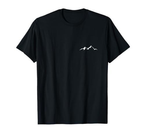 Berge Bergkette Vintage Design Klettern Wandern Skifahren T-Shirt