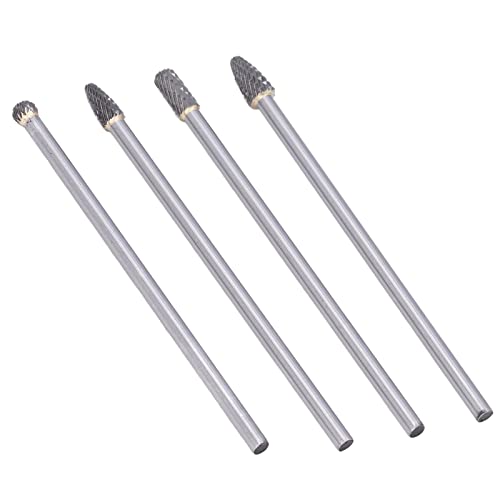 Set de 4 fresas de carburo de tungsteno 6mm 150-160mm miniatura 7