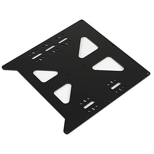 BCZAMD V2 Aluminum Y Carriage Plate Upgrade for Prusa i3 Style Heatbed Hotbed Reprap DIY 3D Printer Parts, Black