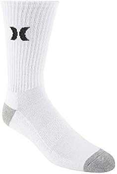 Hurley Calzini Uomo Extended Terry Crew – 1 Paio, Cotone Morbido, Alti, Crema