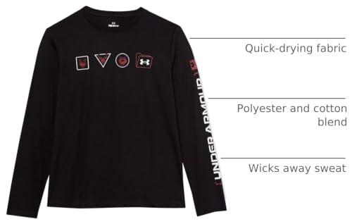 Image of Under Armour Boy's Linux Multi Long Sleeve Tee (Big Kids) Black XL (18-20 Big Kid)