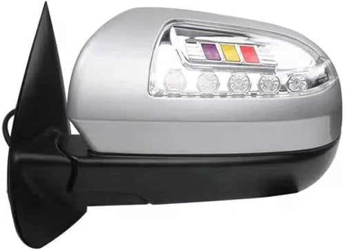 Boîtier de rétroviseur JAC T6 Pickup 2015-2020 argent côté gauche rétroviseur extérieur clignotant