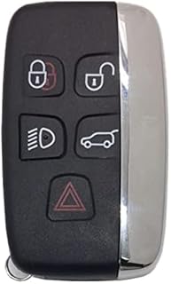 Kelay 5 Button Range Rover Key Cover Fob Replacement for Range Rover Sport/Evoque/L-and Rover Discovery 4 / Freelander Remote Car Key Fob Case
