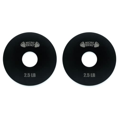 Micro Gainz 2.5Lb Steel Olympic Weight Plates 2 Piece- Barbell Weight Set For Olympic Barbells, Used For Strength Training And Powerlifting, Made In The Usa #TOP15