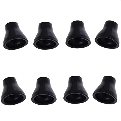 QIANG 8 Pcs Golf Ball Retriever Putter Picker Grip Pick Up Tool(Black)