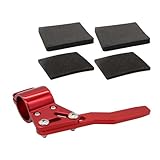 Funriche ウィンカー レバー ポジション アップ キット 汎用 ウィンカーレバー 延長 ステー 角度 調整 機能 18φ-28φmm対応(レッド/赤)