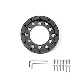 ホイールハブアダプター に適合する ロジテック G27 G25 PCD 24穴 レーシングカーゲーム改造用 ステアリングホイールアダプタープレート QR036 70MM YZBDFHJLN(Black)