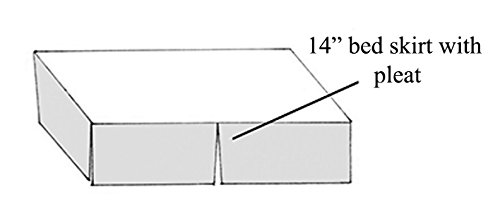 Miniatura 6 de American Baby Company Falda de cuna a medida 100% algodón con pliegues, azul, para niños y niñas