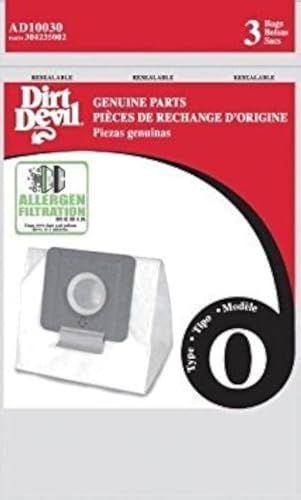 Dirt Devil Type O Allergen Vacuum Bags (9-Pack), AD10030